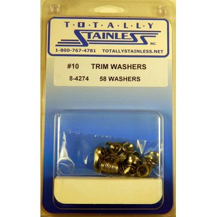 Totally Stainless #10 Stainless Trim Washers - 8-4274
