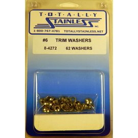 Totally Stainless #6 Stainless Trim Washers - 8-4272