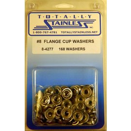 Totally Stainless #8 Stainless Flange Cup Washers - 8-4277