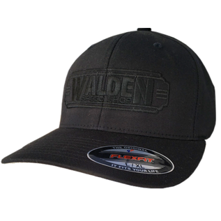 Walden Speed Shop  Hat - Walden Logo Blacked Out FlexFit