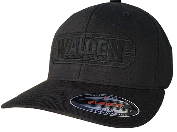 Walden Logo Blacked Out FlexFit Hat - Affordable Street Rods