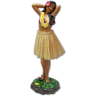 Affordable Street Rods Hula Girl - Posing - Natural Skirt - 40628