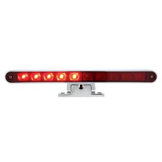 United Pacific Split Function (Stop/Turn) 3rd Brake Light with Adjustable Pedestal Base - Chrome Housing - Red LED/Red Lens - 33010