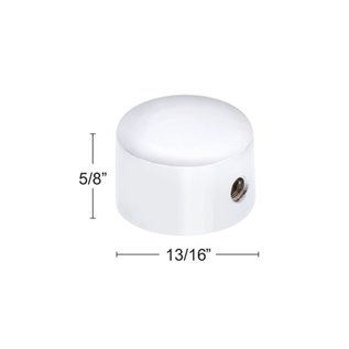 United Pacific Chrome Wiper Shaft Cap Cover For 0.55" Dia. Shafts (Pair) - 110823