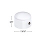 United Pacific Chrome Wiper Shaft Cap Cover For 0.55" Dia. Shafts (Pair) - 110823