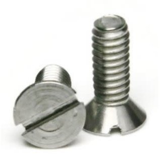 Totally Stainless 1/4-20 x 1/2", 3/4", 1", & 1-1/4" Stainless Slotted Flat Head Machine Screws - 8-2280