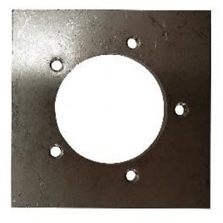 Tanks, Inc. 5 Hole  Weld On Sender Mounting Plate Stainless Steel - SP-SS