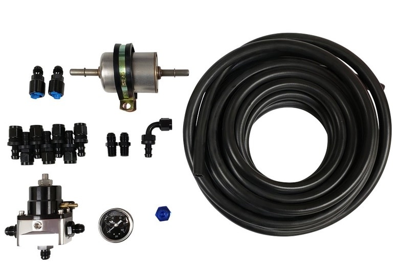 Carbureted Fuel Line Kit w/Bypass Regulator - CARB-LINE-KIT - Affordable  Street Rods