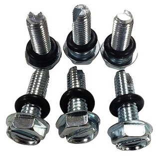 Tanks, Inc. 10-32 X 5/8" Silver Screw with O-Rings (6 Pack)  - 32428-PK