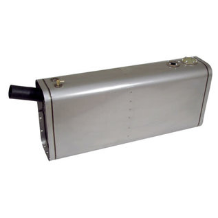 Tanks, Inc. Universal Coated Steel EFI Gas Tank w/ Angled Neck & Hose - U9-A-NB-T