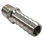 Tanks, Inc. 1/4" NPT to 3/8" Hose Barb Straight Fitting - Alum - AF38