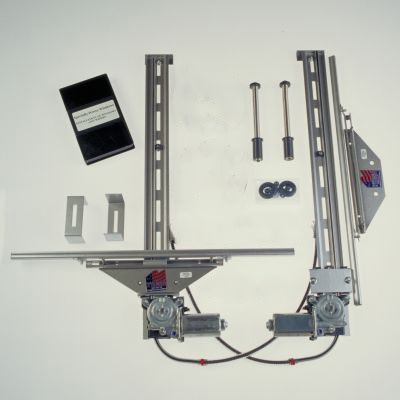 BFO Universal 2-Door Flat Glass Power Window Kit – With Switches & Wiring, For Classic Cars & Street Rods