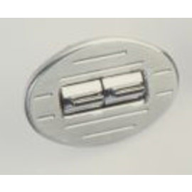 Specialty Power Windows Specialty Power Windows - Double Switch - Custom Alum. Bezel - Oval Ball Mill - AB-02 O BM