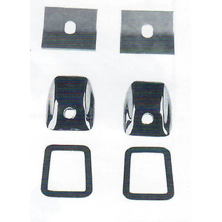 Specialty Power Wipers Specialty Power Wipers  - Wiper Kit - 41-48 Chevy Cars - 2 Unfinished Wiper Tower Bezels - 4148-U