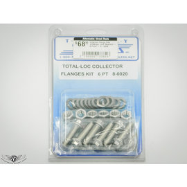 Totally Stainless Total Loc Collector Flange Kit w/Wedge Lock Washers - 6 Point - 6-6608