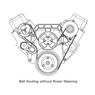 Vintage Air Vintage Air Big Block Chevy Front Runner Drive System - A/C & Alternator - Non Power Steering