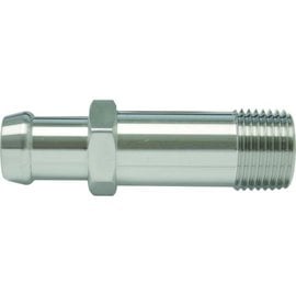 Vintage Air Stainless Steel Heater Hose Nipple - 1/2" NPT to 5/8" Hose - 2 7/8" Length - 50101-SUR