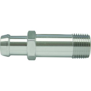 Vintage Air Stainless Steel Heater Hose Nipple - 1/2" NPT to 5/8" Hose - 2 7/8" Length - 50101-SUR