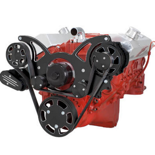 CVF Racing CVF Racing Small Block Chevy Wraptor Serpentine Kit - All Inclusive - Alternator Only - Electric Water Pump