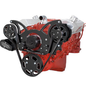 CVF Racing CVF Racing Small Block Chevy Wraptor Serpentine Kit - All Inclusive - Alternator Only - Electric Water Pump