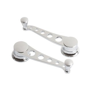 Lokar Lakester Steel Window Cranks (Pair) - GM/Ford '49 & Up