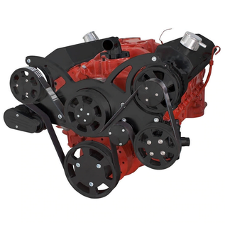 CVF Racing CVF Racing Small Block Chevy Wraptor Serpentine Kit - All Inclusive - Alternator Only - Electric Fan