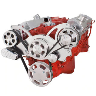 CVF Racing CVF Racing Small Block Chevy Wraptor Serpentine Kit - All Inclusive - AC & Alternator - Mechanical Fan