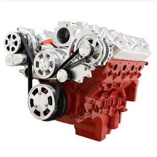CVF Racing CVF Racing Chevy LS Engine Mid Mount Serpentine Kit - AC & Alternator