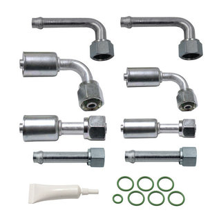 Vintage Air Standard Barrier Beadlock 4-Way Bulkhead Hose End Fitting Kit - #35704-VUD