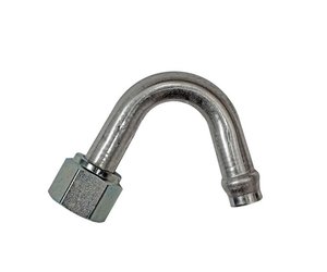 AN4 Black Straight Hose Swivel Fitting - Push-On Barb, -4 AN, Aluminum, Universal Fit