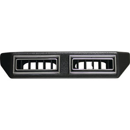 Vintage Air Double Under-Dash Louver Assembly For 2.5" Hose - Black W/ Chrome Accents - 63016-VUL