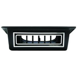 Vintage Air Single Under Dash Louver for 2.5" Hose Black W/ Chrome Accents - 49050-VUL