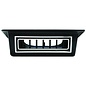 Vintage Air Single Under Dash Louver for 2.5" Hose Black W/ Chrome Accents - 49050-VUL