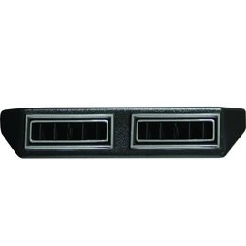 Vintage Air Double Under Dash Louver Assembly w/ Single 2.5" Inlet - Black w/Chrome Accent - 630190