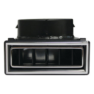 Vintage Air 90° Through Dash Louver- Black W/ Chrome Accents - 49066-VUL