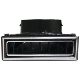 Vintage Air Large 90° Through Dash Louver - Black W/ Chrome Accents - 49067-VUL