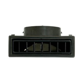 Vintage Air Large 90° Through Dash Louver All Black - 49367-VUL