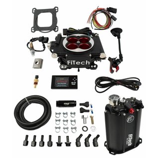 FiTech Go EFI 4 System (Power Adder) Master Kit w/ Force Fuel, Fuel Delivery System - 35204
