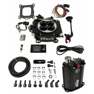 FiTech Go EFI 4 System (Black Finish) Master Kit w/ Force Fuel, Fuel Delivery System - 35202