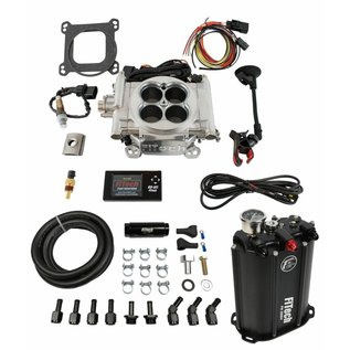 FiTech Go EFI 4 System (Aluminum Finish) Master Kit w/ Force Fuel, Fuel Delivery System - 35201