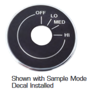 Vintage Air Machined Accent Bezel for Rotary Controls - (7/16" Hole) - 484177