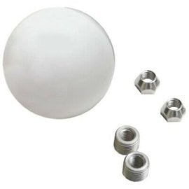 Lokar 2 1/4" WHITE SHIFT KNOB 3/8-16 THREAD - SK-6883