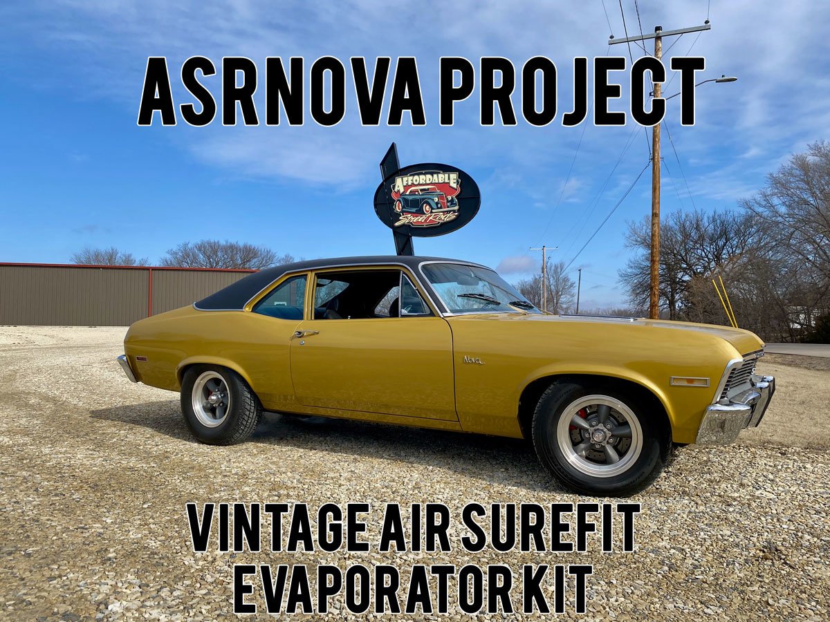 The ASRNova gets a Vintage Air SureFit Evaporator Kit