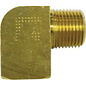 Vintage Air 90 Deg Brass Tight Route 1/2" NPT Accepts  1/2" Hose Nipple - 18104-VUG