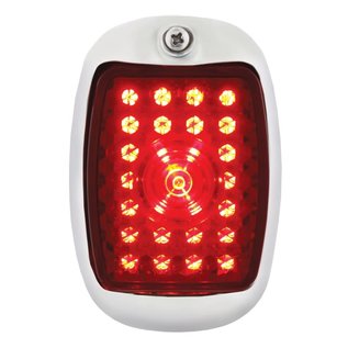 United Pacific 40-53 Chevy Truck LED Tail Light Assembly - Black Housing