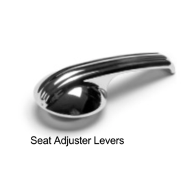 Lokar GOOLSBY EDITION LUCILLE CHROME SEAT LEVER (FOR GLIDE SEAT) - GSE-2169