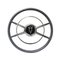 Limeworks The Crestliner Steering Wheel - Black V8 - Standard 3 Hole - ST3031-3B