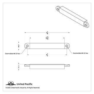 United Pacific 5" LED Light Strip With Hard Wire Connection - 36448