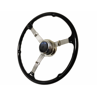 Limeworks 1935-37 Style Banjo Steering Wheel - Embossed V8 Button - ST3026-EV8