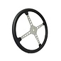 Limeworks Sprint Steering Wheel - 15" Black Leather - 4 Spoke w/Holes - ST3017